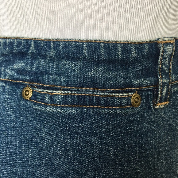 90s Y2K Jones New York Blue Denim Skirt Size 10 Waist 31 inches - Picture 5 of 9